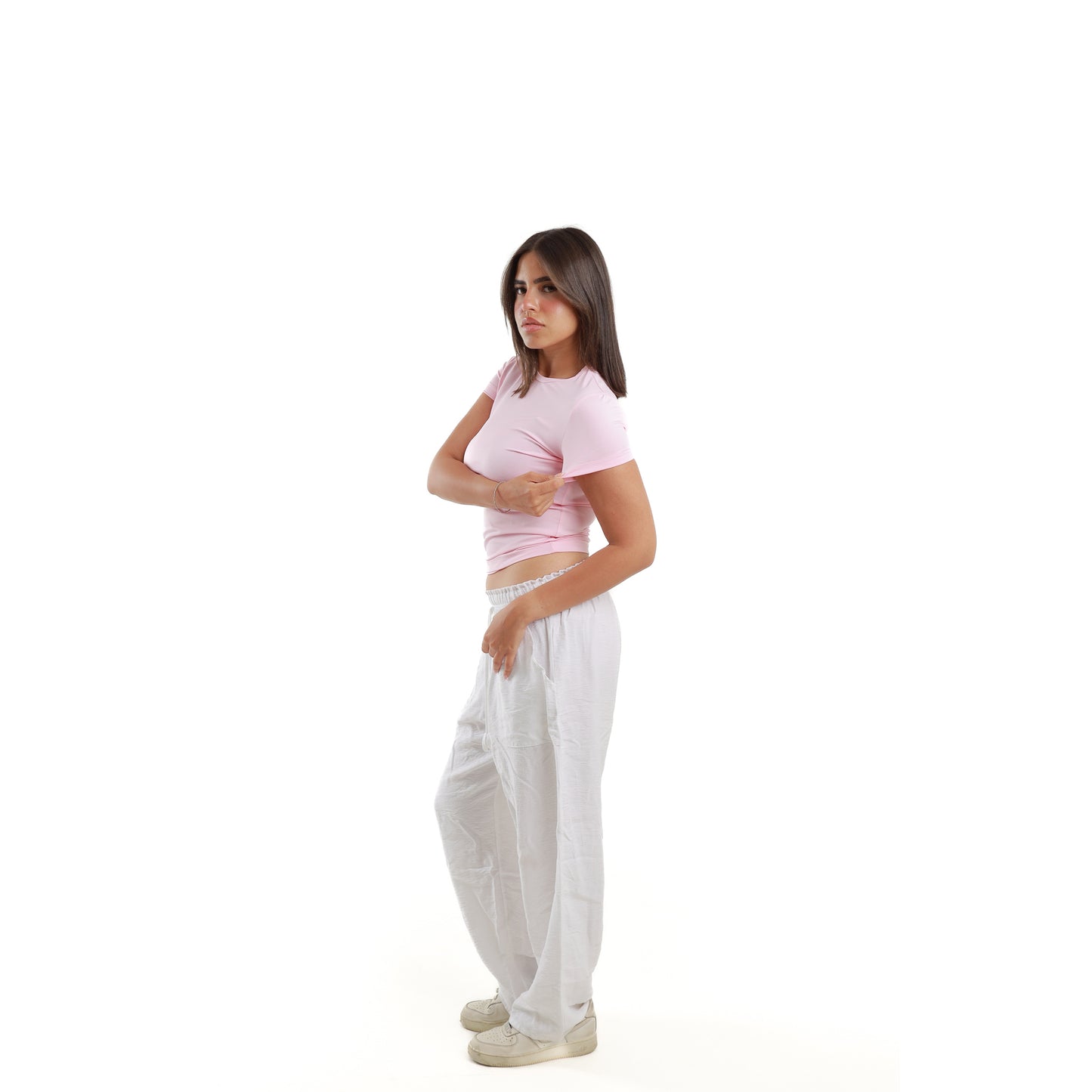 Pink basic top