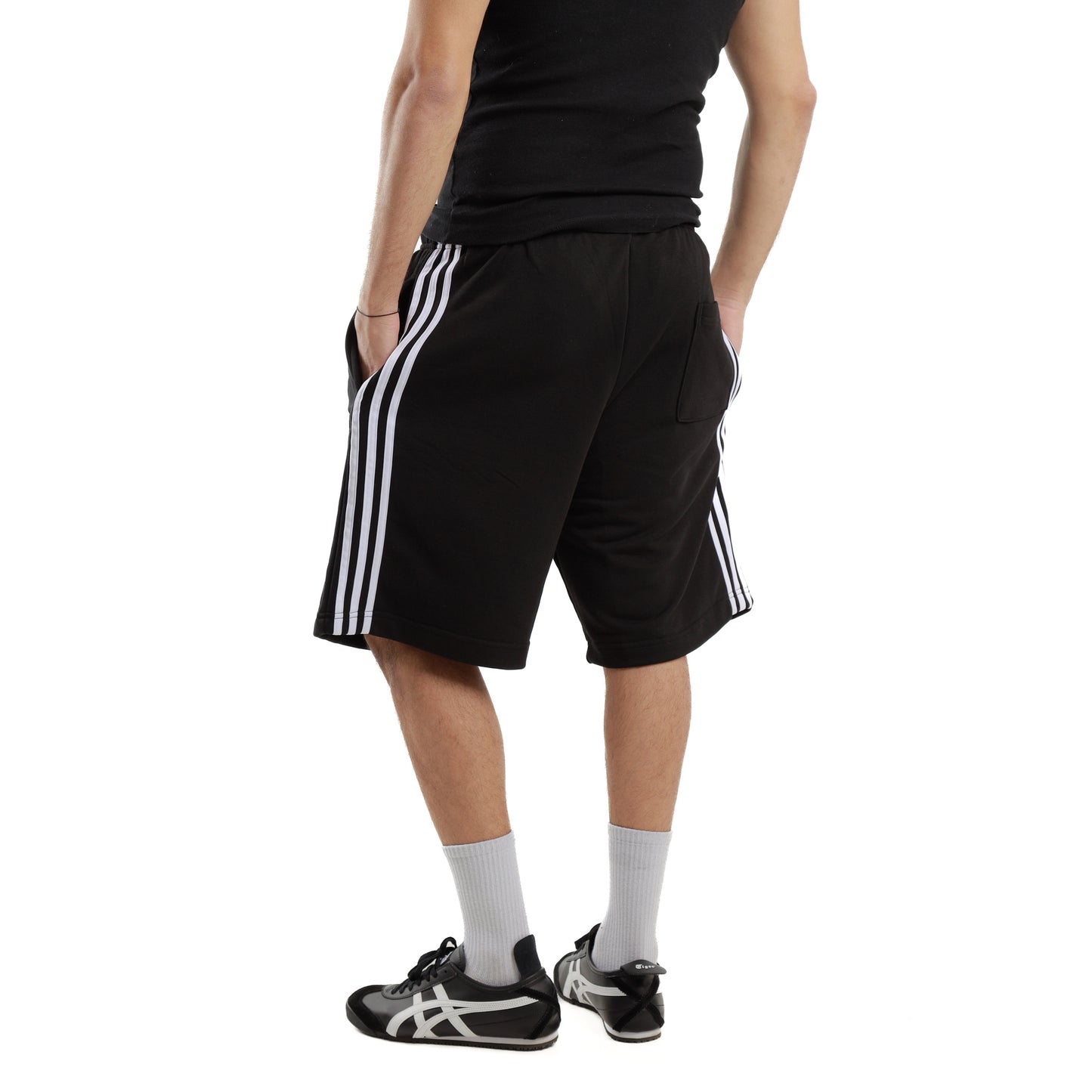 Black oversized shorts