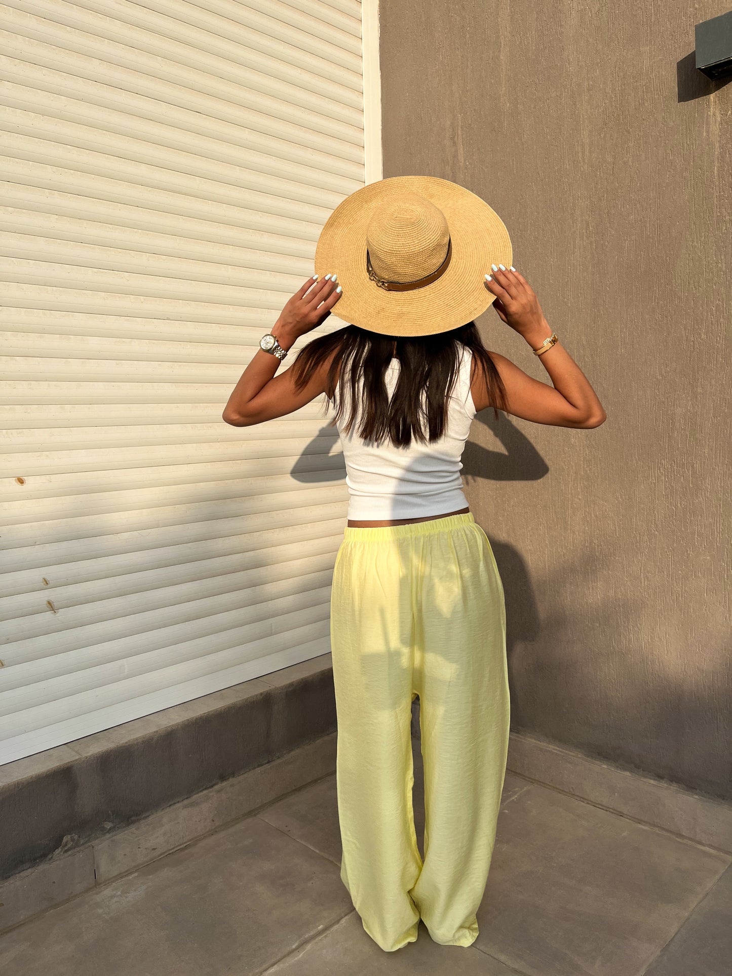 Butter Yellow linen pants
