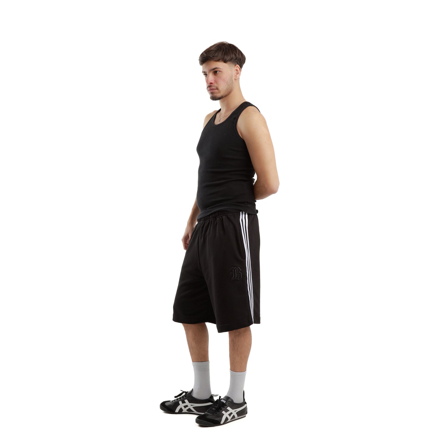 Black oversized shorts