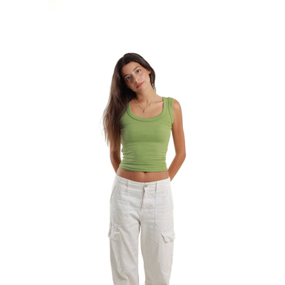 Kiwi green tank top