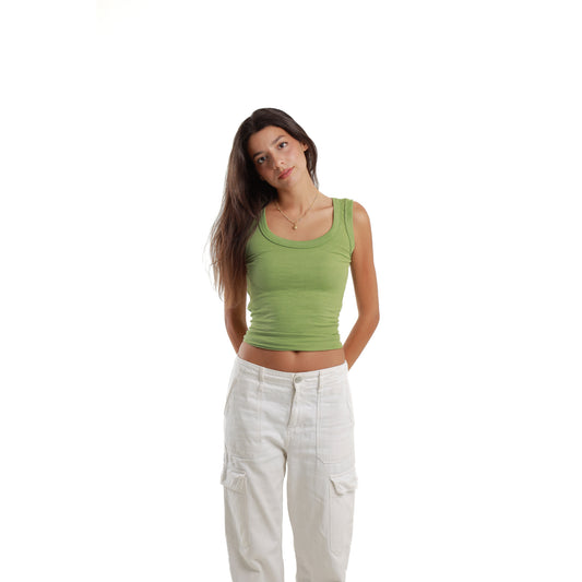 Kiwi green tank top