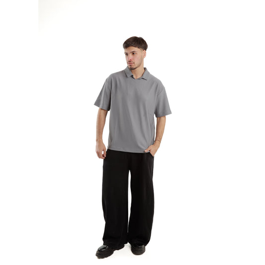 Grey polo shirt
