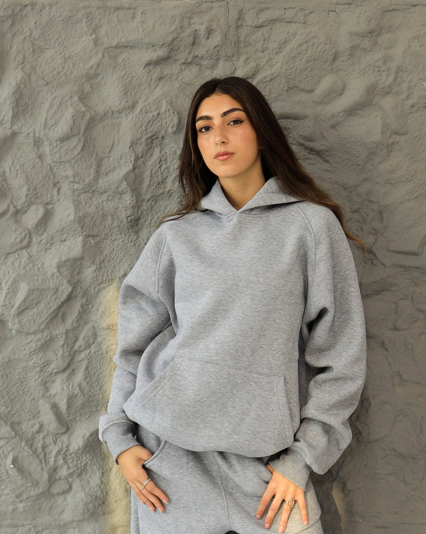 Cozy gray hoodie