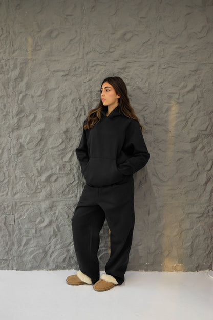 black bloom sweatpants