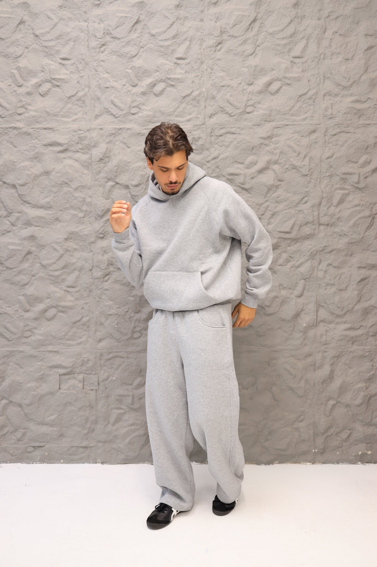 cozy gray sweatpants