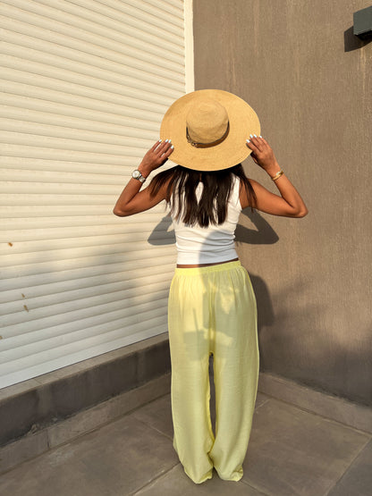 Butter Yellow linen pants